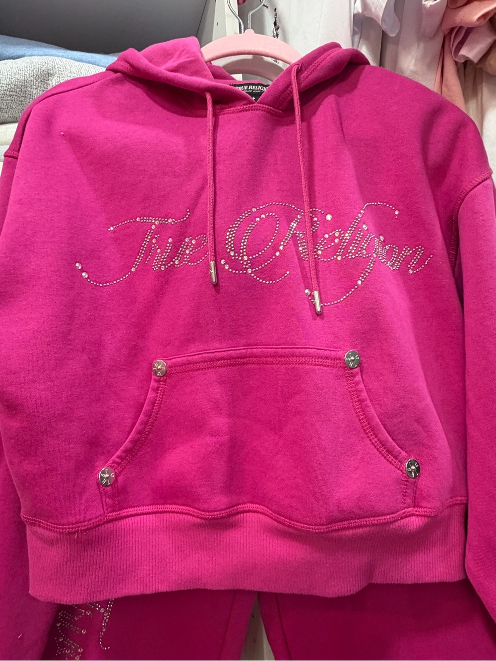 True Religion Bling Jogging Suit, small pants and jacket
